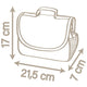 Gentuta de infasat pentru papusa Smoby Baby Nurse Changing Bag crem cu accesorii