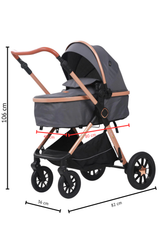 Carucior L-Sun Marina 3 in 1 GRI