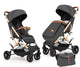 Carucior Sport L-Sun Jack, cu saculet de iarna inclus, geanta parinti si pliere compacta tip troller, culoare GRI