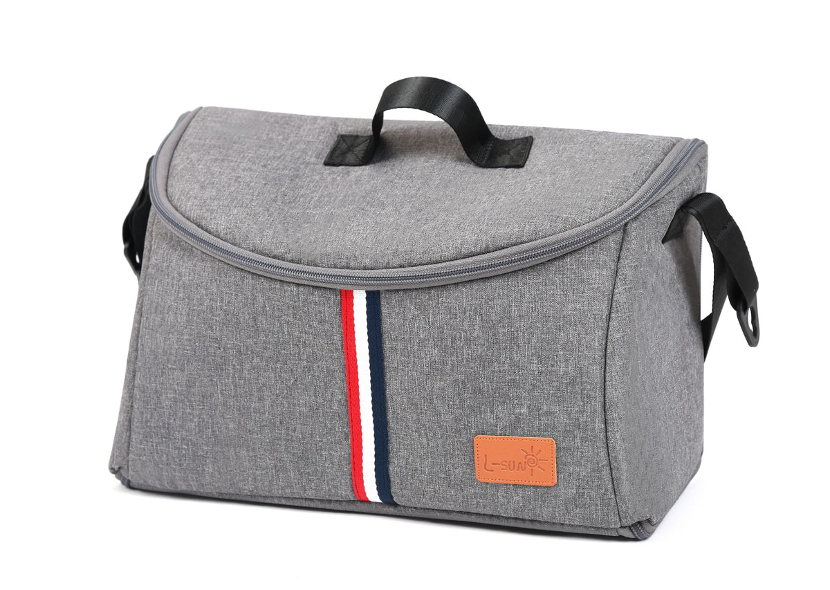 Carucior 2 in 1 L-Sun Nadia, Transformabil, Maner reversibil, Cadrul aluminiu, Include saculet de picioare, Geanta pentru parinti, Sustine 22 kg, Gray - gogobaby.ro