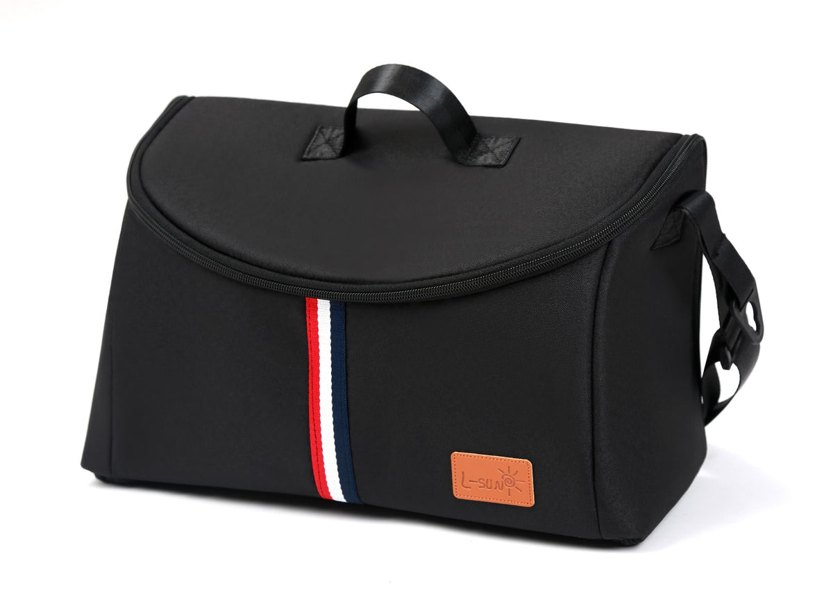 Carucior 2 in 1 L-Sun Nadia, Transformabil, Maner reversibil, Cadrul aluminiu, Include saculet de picioare, Geanta pentru parinti, Sustine 22 kg, Black - gogobaby.ro