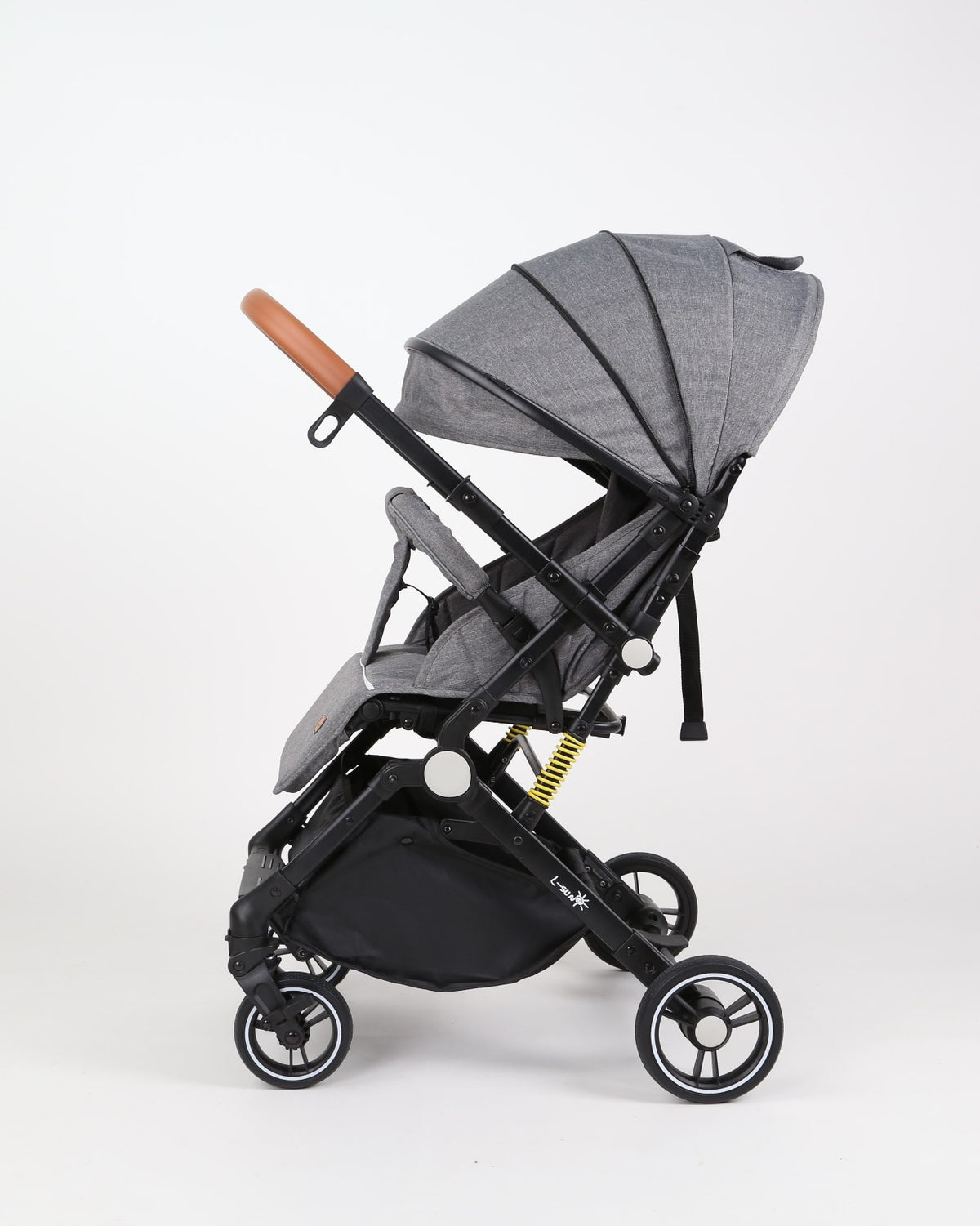 Carucior sport L-Sun Sky, Tip Troller, Maner Reversibil, Husa Picioare, Geanta Scutece, Gray - gogobaby.ro