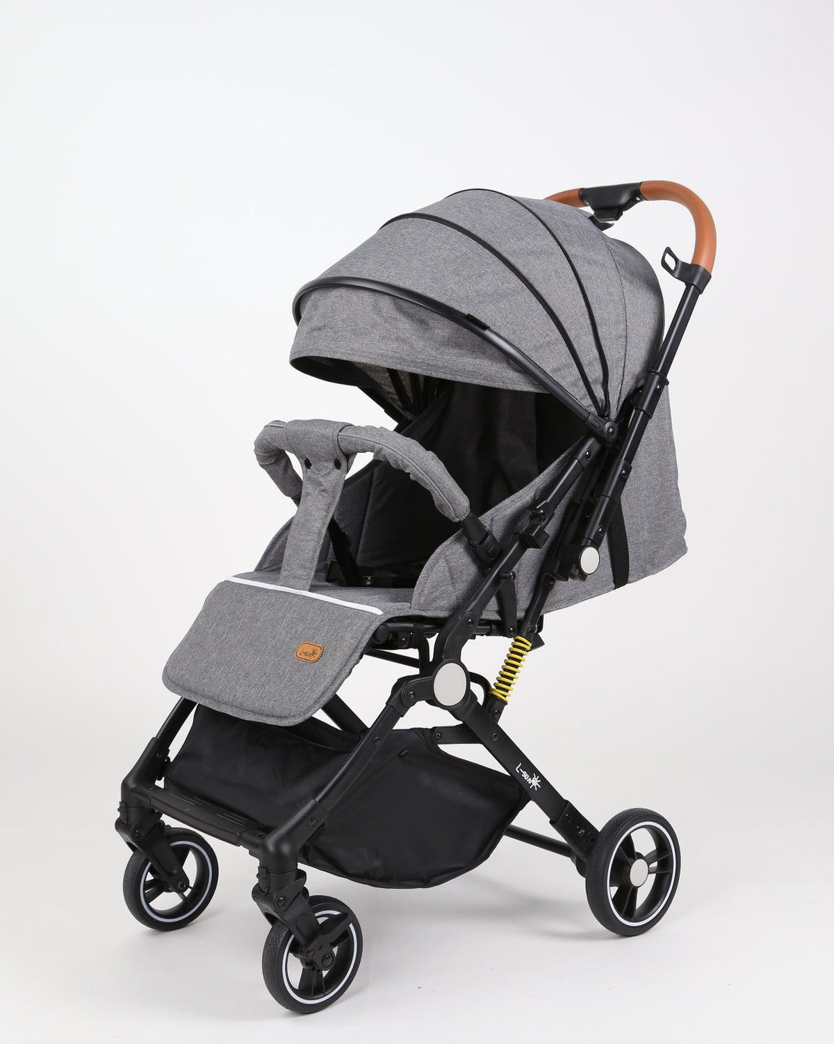 Carucior sport L-Sun Sky, Tip Troller, Maner Reversibil, Husa Picioare, Geanta Scutece, Gray - gogobaby.ro