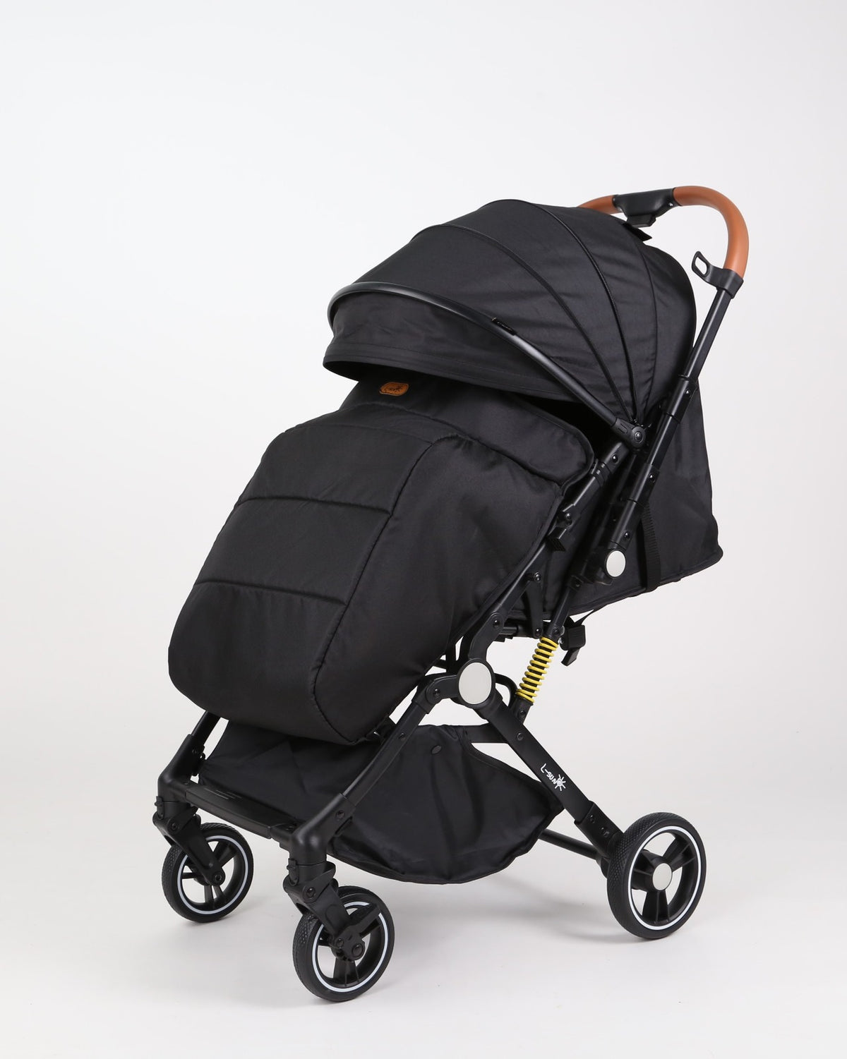 Carucior sport L-Sun Sky, Tip Troller, Maner Reversibil, Husa Picioare, Geanta Scutece, Black - gogobaby.ro
