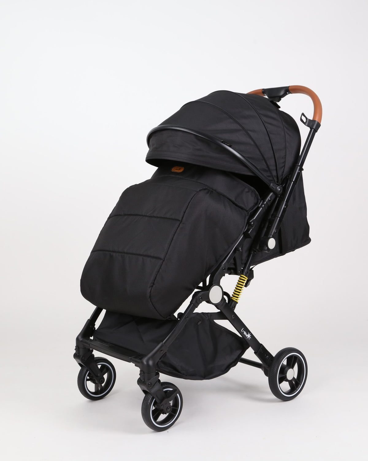 Carucior sport L-Sun Sky, Tip Troller, Maner Reversibil, Husa Picioare, Geanta Scutece, Black - gogobaby.ro