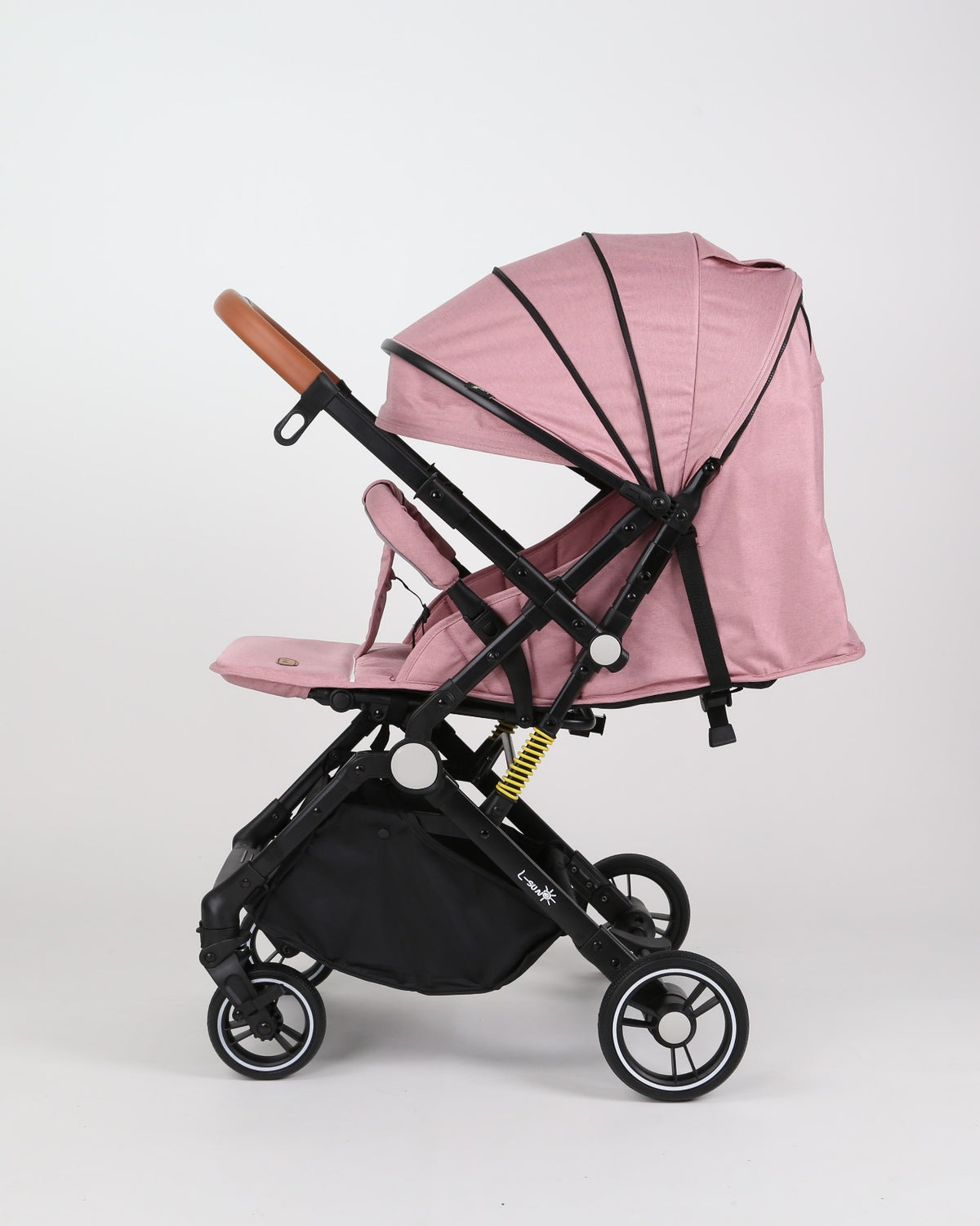 Carucior sport L-Sun Sky, Tip Troller, Maner Reversibil, Husa Picioare, Geanta Scutece, Pink Oasis - gogobaby.ro