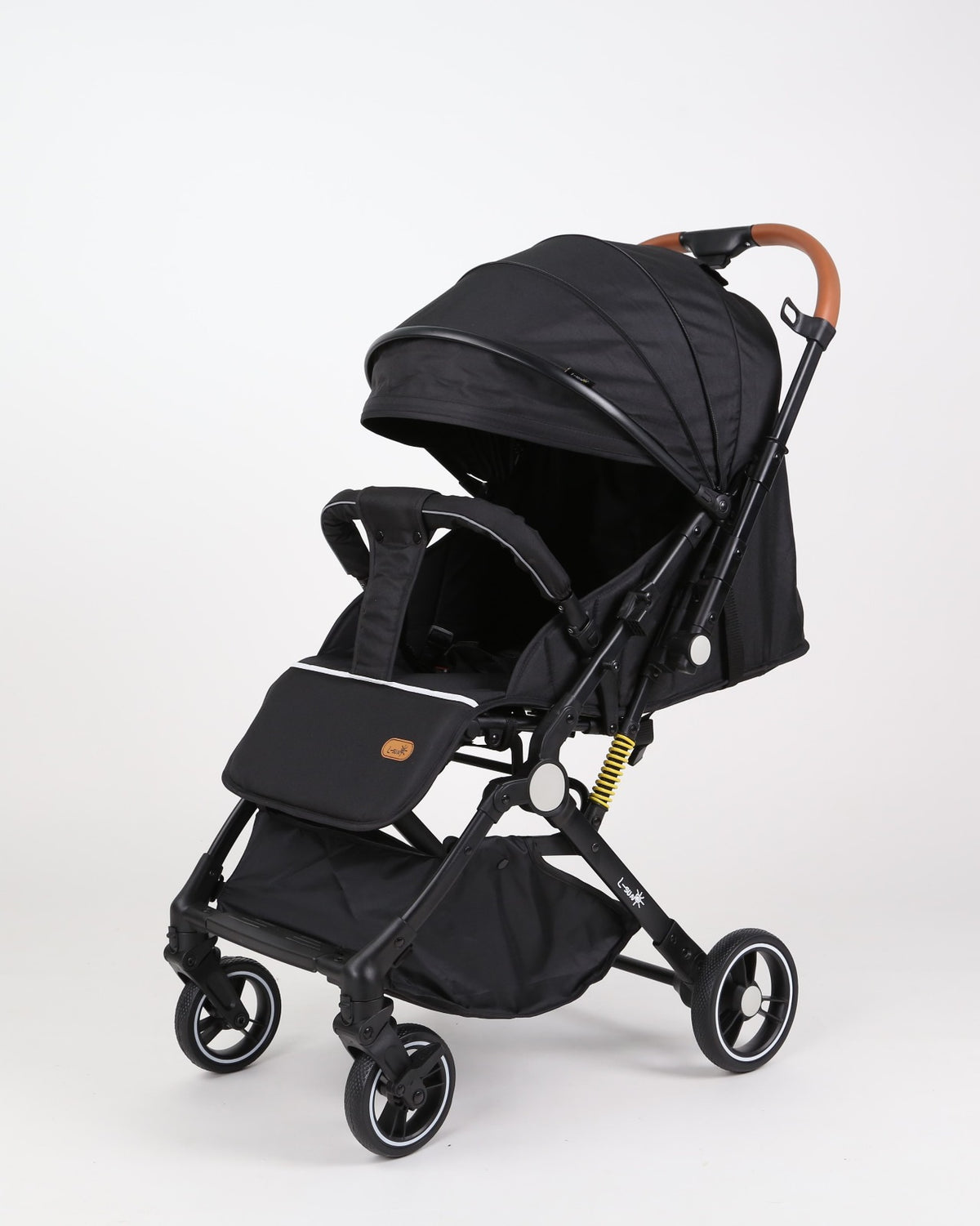 Carucior sport L-Sun Sky, Tip Troller, Maner Reversibil, Husa Picioare, Geanta Scutece, Black - gogobaby.ro