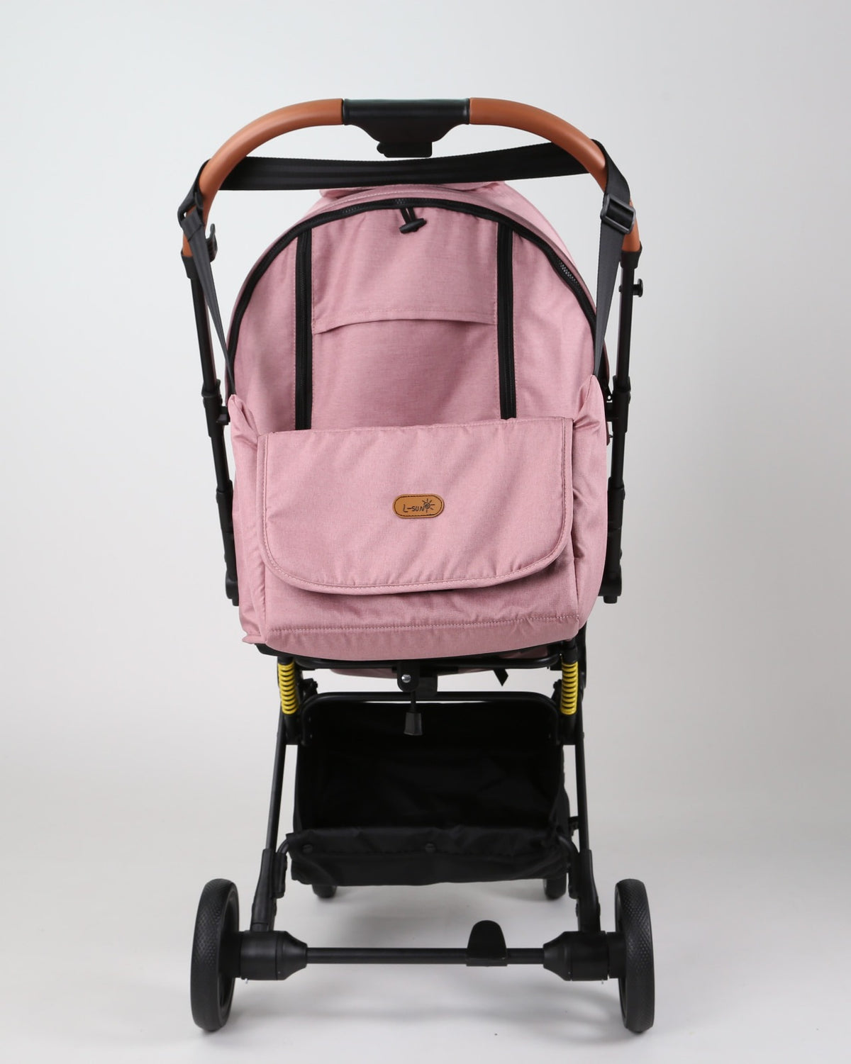 Carucior sport L-Sun Sky, Tip Troller, Maner Reversibil, Husa Picioare, Geanta Scutece, Pink Oasis - gogobaby.ro