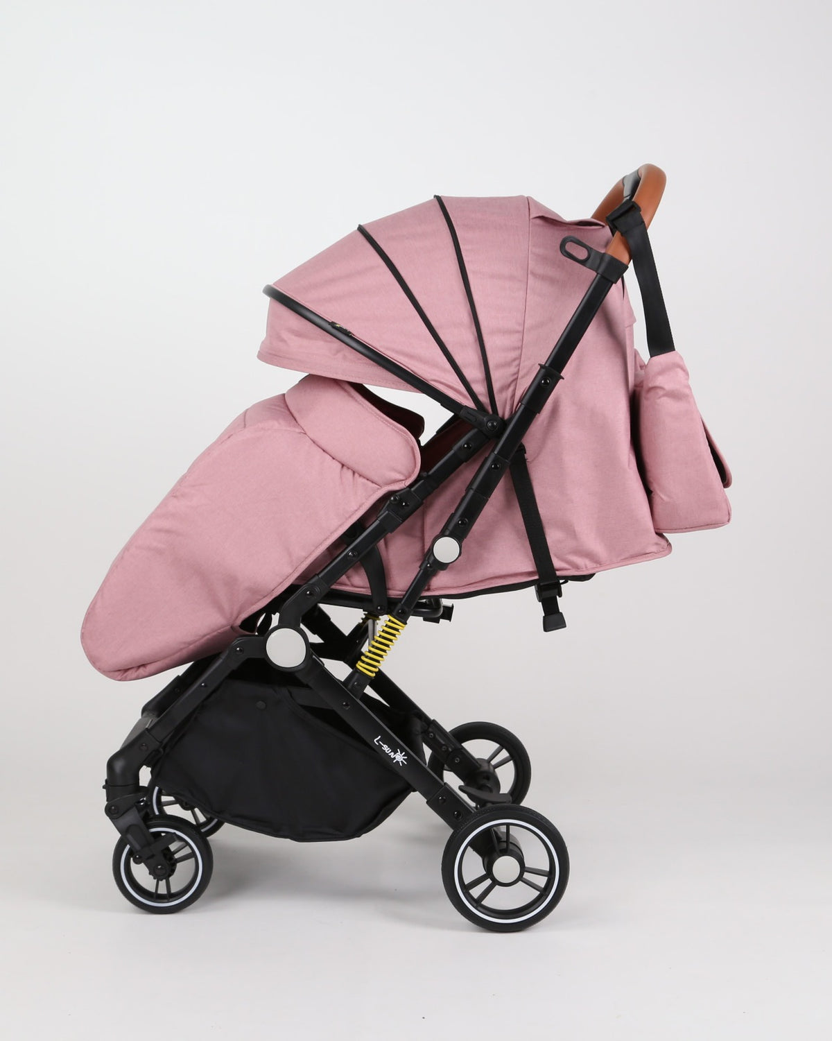 Carucior sport L-Sun Sky, Tip Troller, Maner Reversibil, Husa Picioare, Geanta Scutece, Pink Oasis - gogobaby.ro
