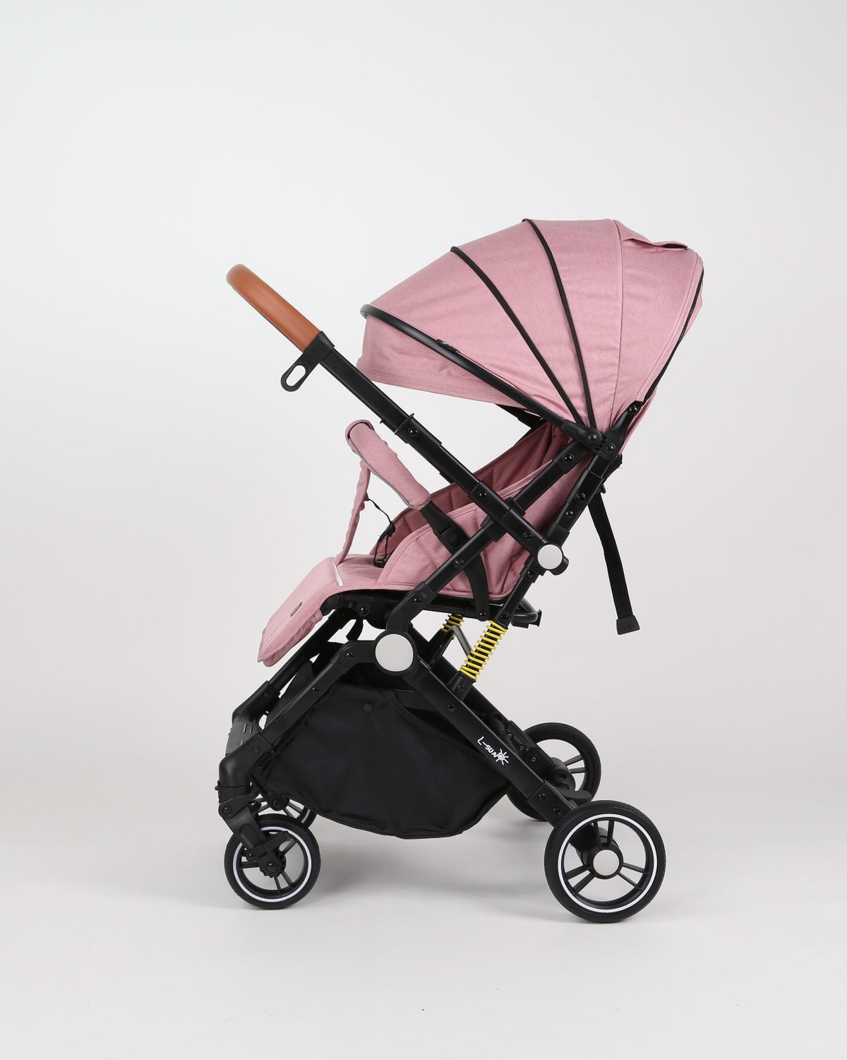 Carucior sport L-Sun Sky, Tip Troller, Maner Reversibil, Husa Picioare, Geanta Scutece, Pink Oasis - gogobaby.ro