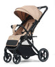 Carucior sport L-Sun Quest, Tip Troller, Maner Reversibil, Husa Picioare, Geanta Scutece, Beige