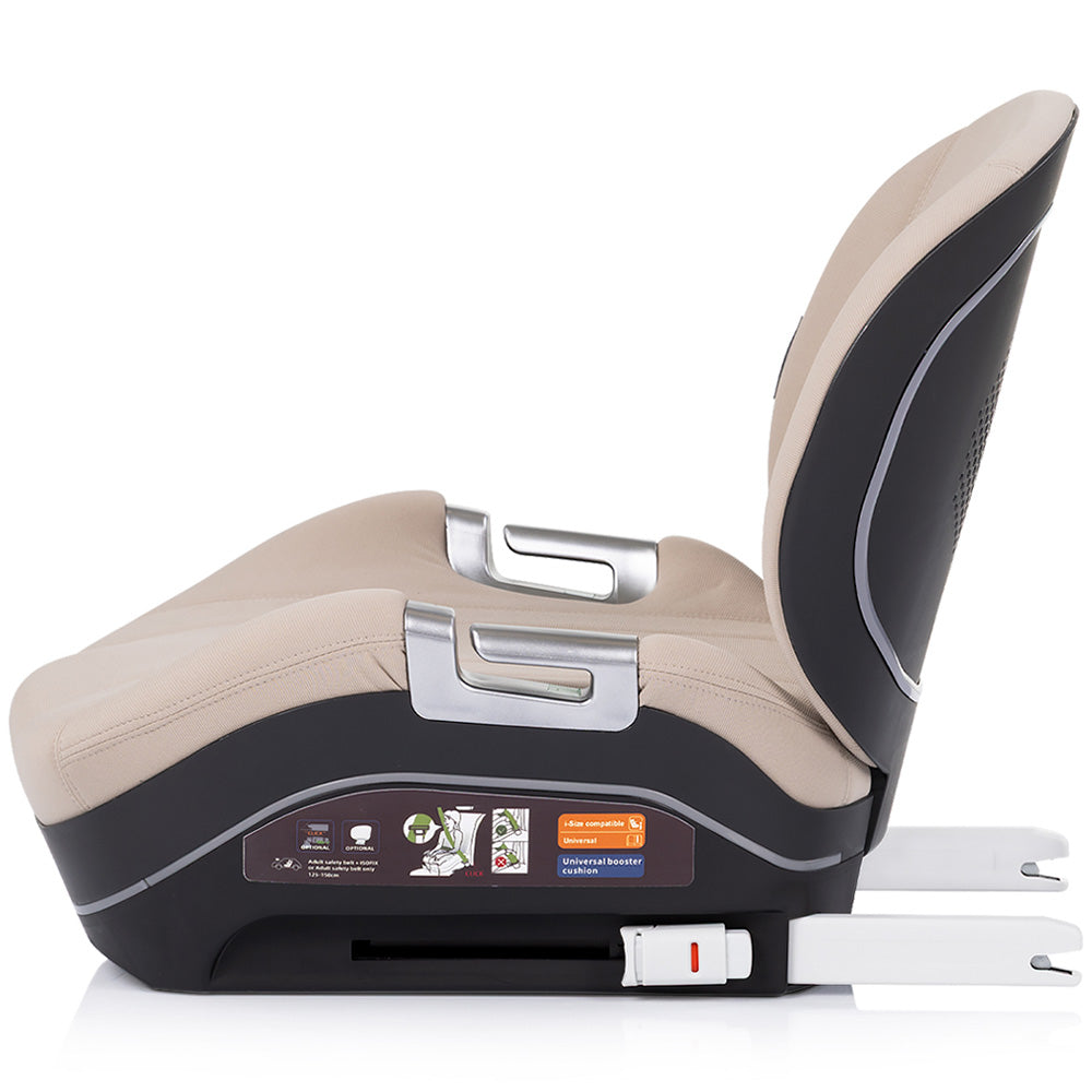 Inaltator auto Chipolino Genesis I-Size 125-150 cm cu sistem Isofix latte