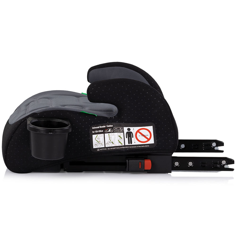 Inaltator auto Chipolino Go Boost Iso I-Size 125-150 cm cu sistem Isofix charcoal - gogobaby.ro