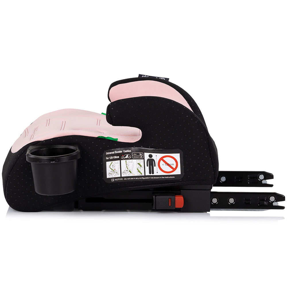 Inaltator auto Chipolino Go Boost Iso I-Size 125-150 cm cu sistem Isofix powder pink