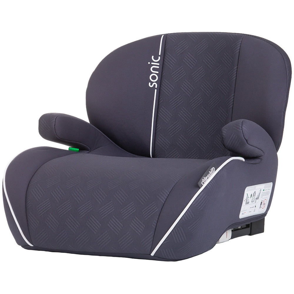 Inaltator auto Chipolino Sonic I-Size 125-150 cm cu sistem Isofix anthracite, testat ADAC