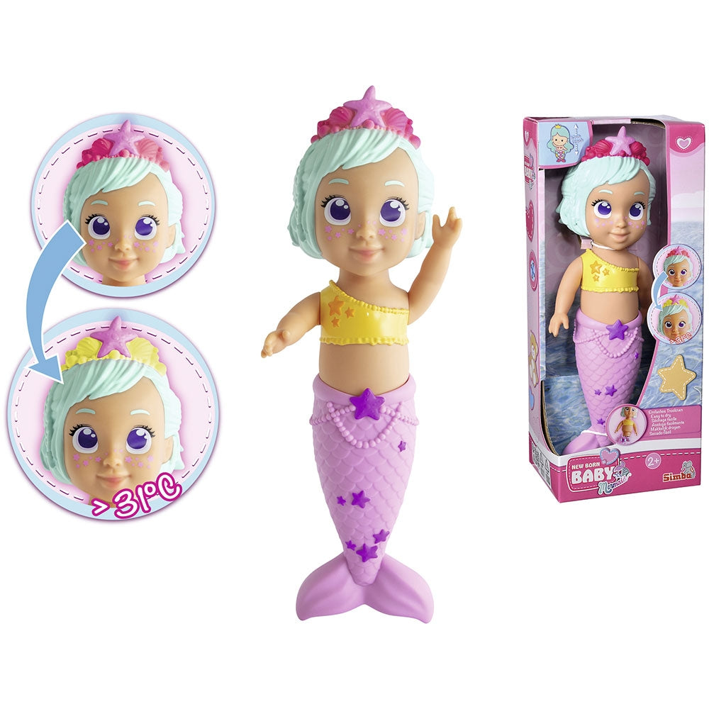Jucarie de baie Simba New Born Baby Mermaid 30 cm - gogobaby.ro