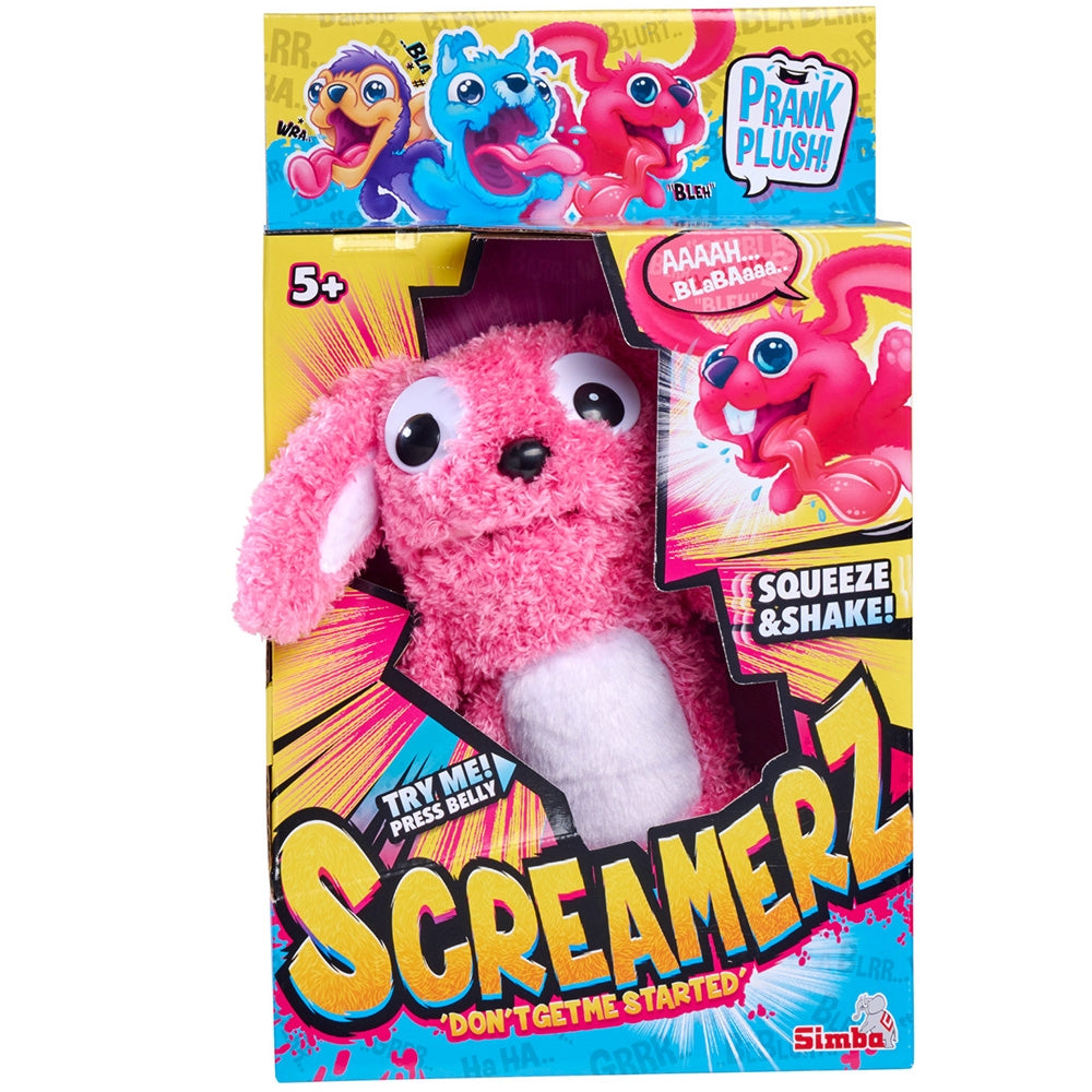 Jucarie de plus Simba ScreamerZ Rabbit 30 cm cu sunete