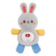 Jucarie de plus iepuras pentru bebelusi Chipolino cu lumini si melodii grey