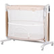 Leagan electric si patut pentru copii Chipolino Ultima cu laterala culisanta beige