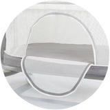 Leagan electric si patut pentru copii Chipolino Ultima cu laterala culisanta grey