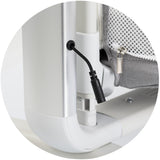 Leagan electric si patut pentru copii Chipolino Ultima cu laterala culisanta grey