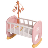 Leagan pentru papusa Smoby Baby Nurse Baby's Cot cu carusel