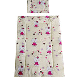 Lenjerie patut Hubners Kitty Floricele 5 piese crem