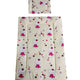 Lenjerie patut Hubners Kitty Floricele 5 piese crem