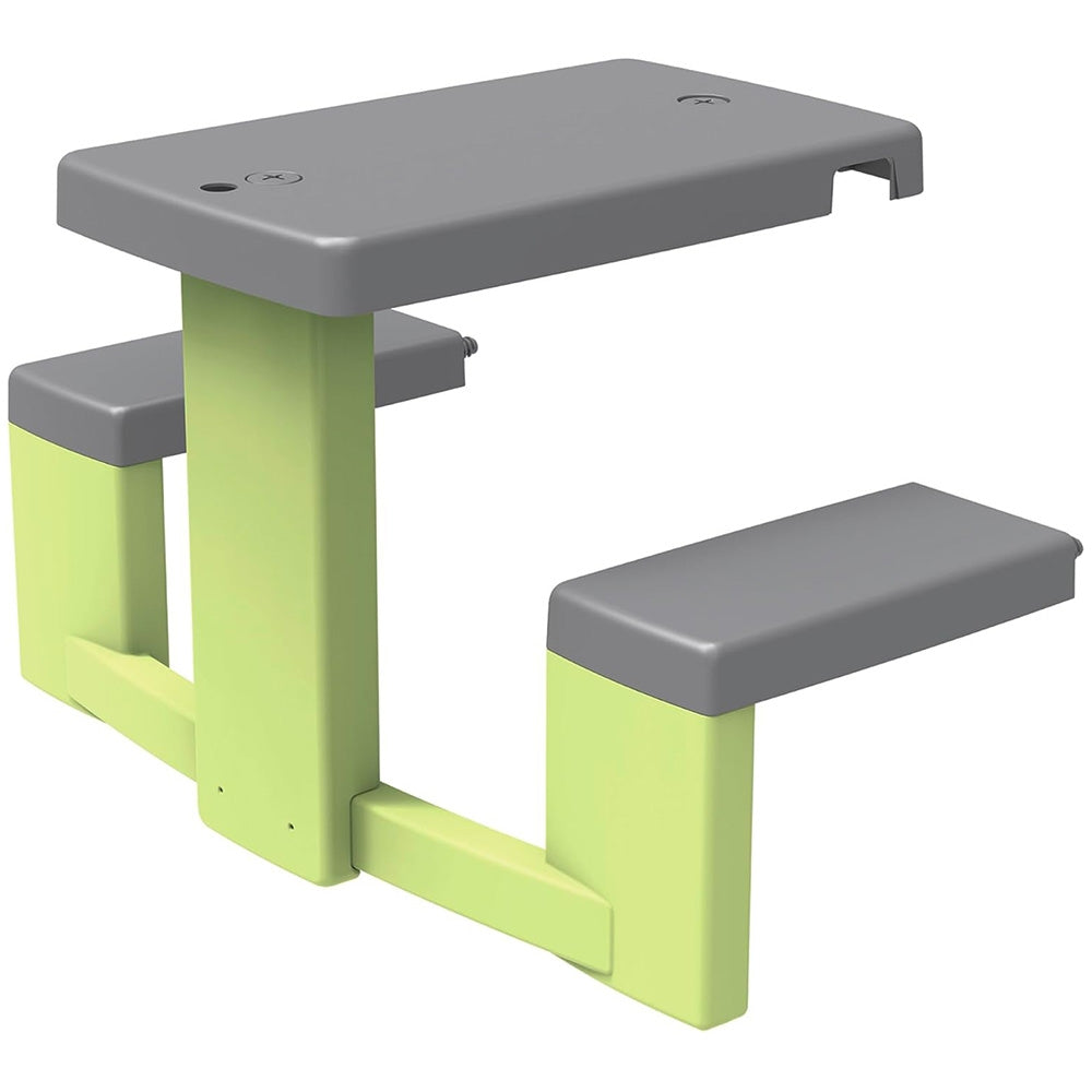 Masa de picnic cu doua banci Smoby Life pentru casuta verde