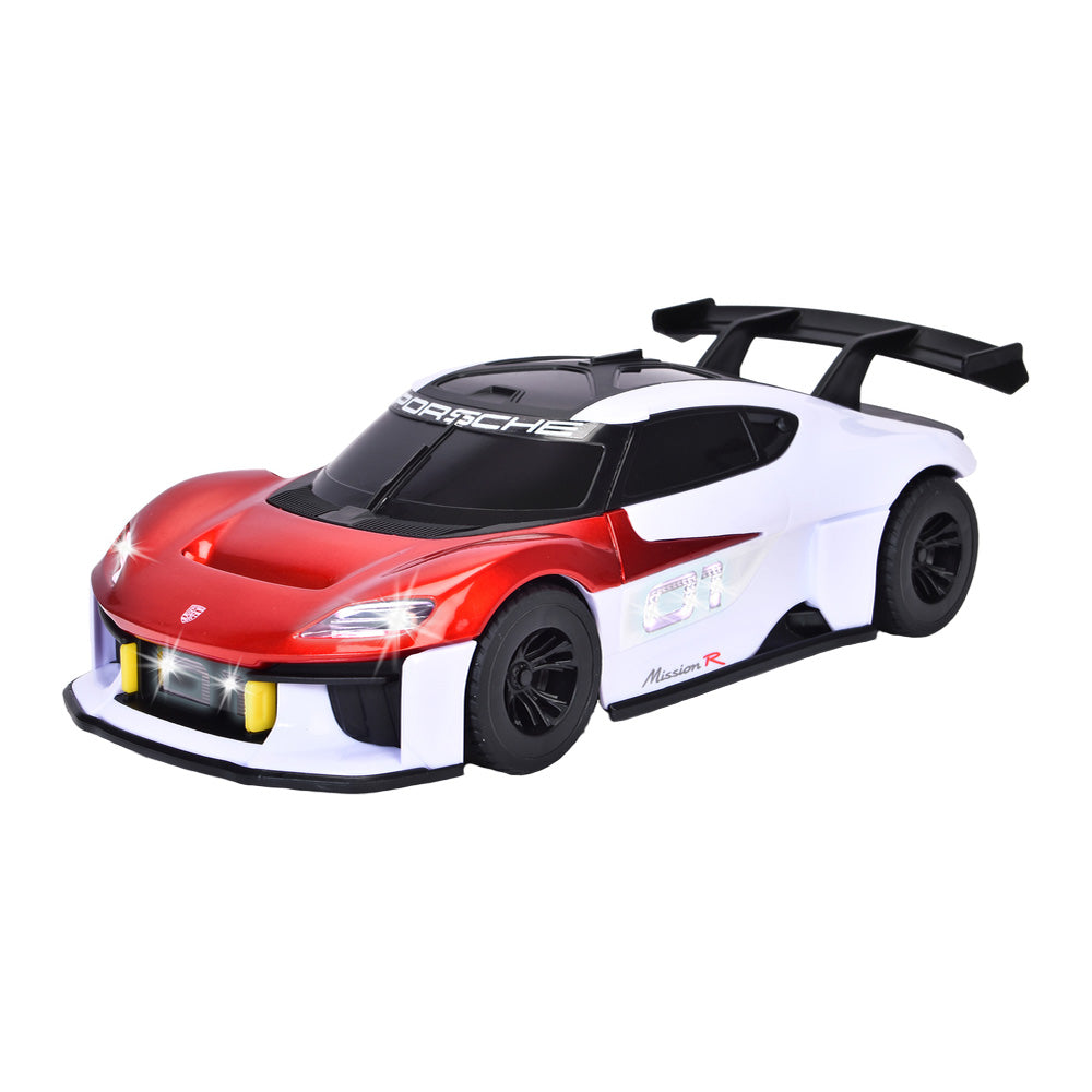 Masina Dickie Toys Porsche Mission R 21 cm cu lumini si sunete