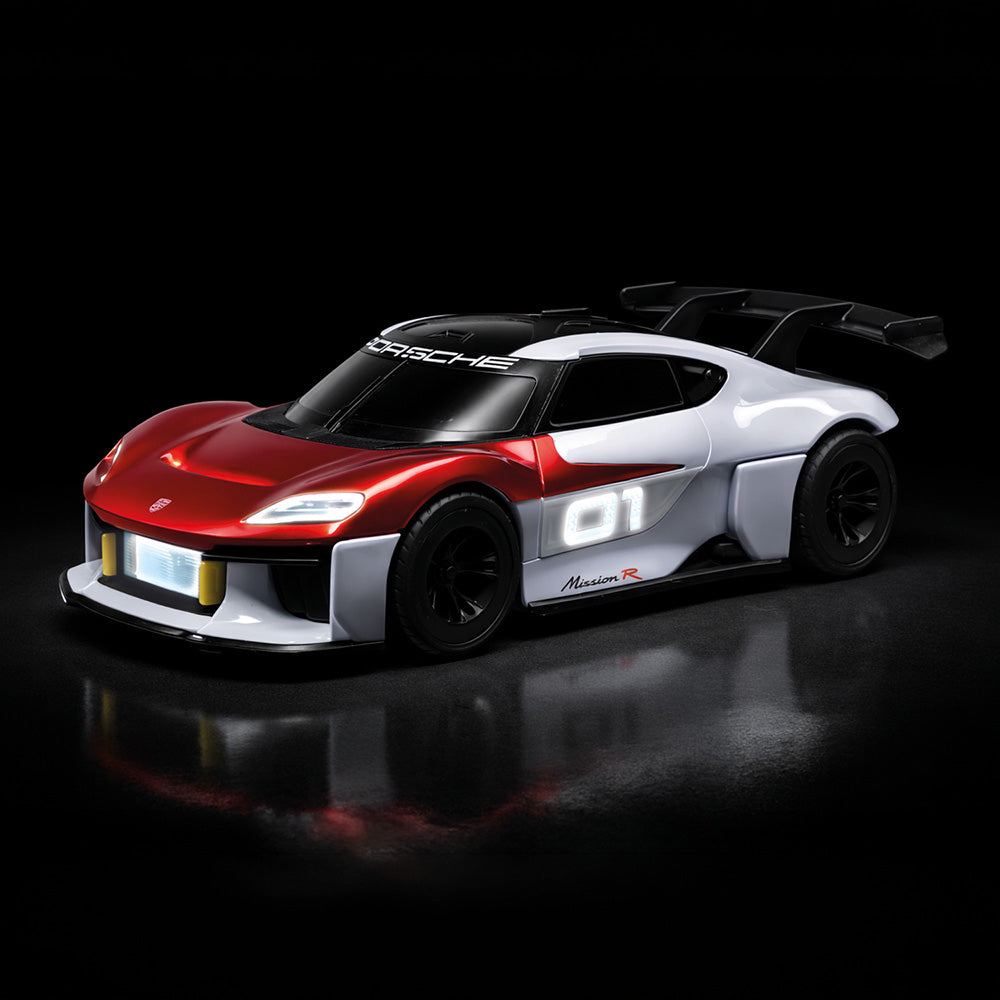 Masina Dickie Toys Porsche Mission R 21 cm cu lumini si sunete