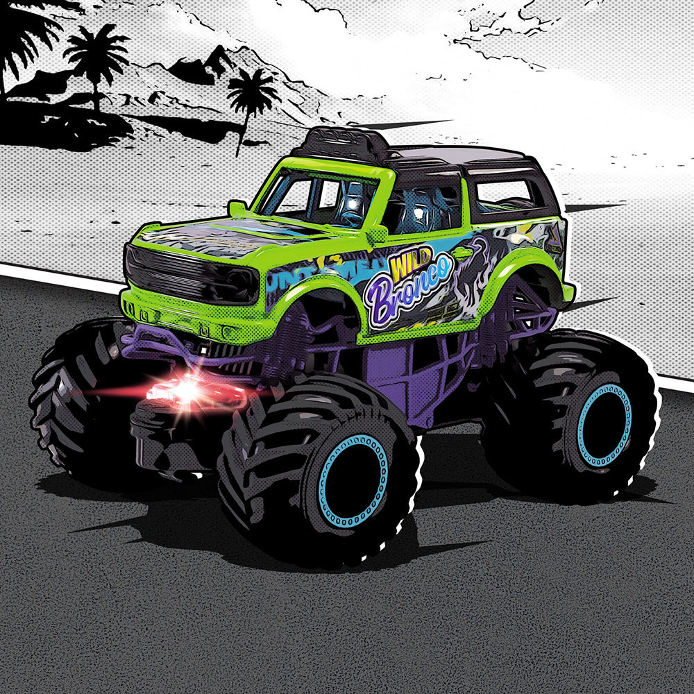 Masina Dickie Toys Wild Bronco 18 cm cu lumini si sunete