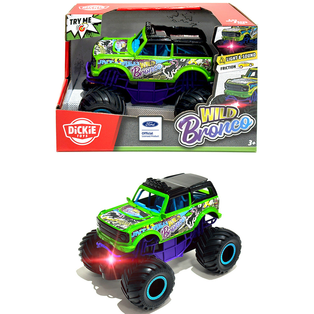 Masina Dickie Toys Wild Bronco 18 cm cu lumini si sunete