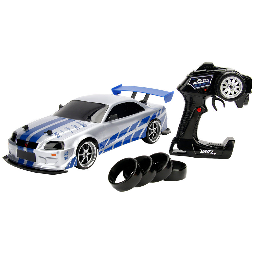 Masina Jada Toys RC Fast & Furious Nissan Skyline GT-R Drift 1:10 cu telecomanda
