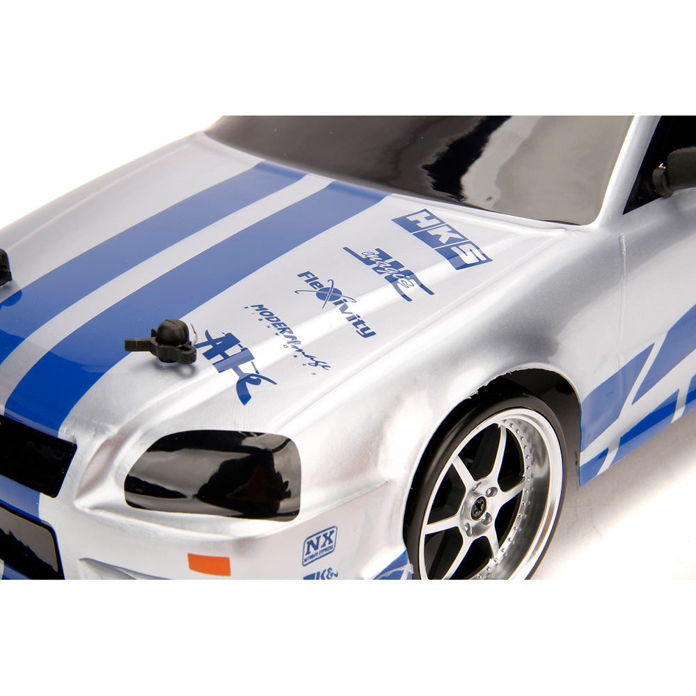 Masina Jada Toys RC Fast & Furious Nissan Skyline GT-R Drift 1:10 cu telecomanda