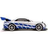 Masina Jada Toys RC Fast & Furious Nissan Skyline GT-R Drift 1:10 cu telecomanda