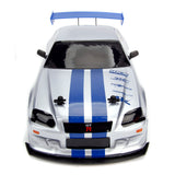 Masina Jada Toys RC Fast & Furious Nissan Skyline GT-R Drift 1:10 cu telecomanda