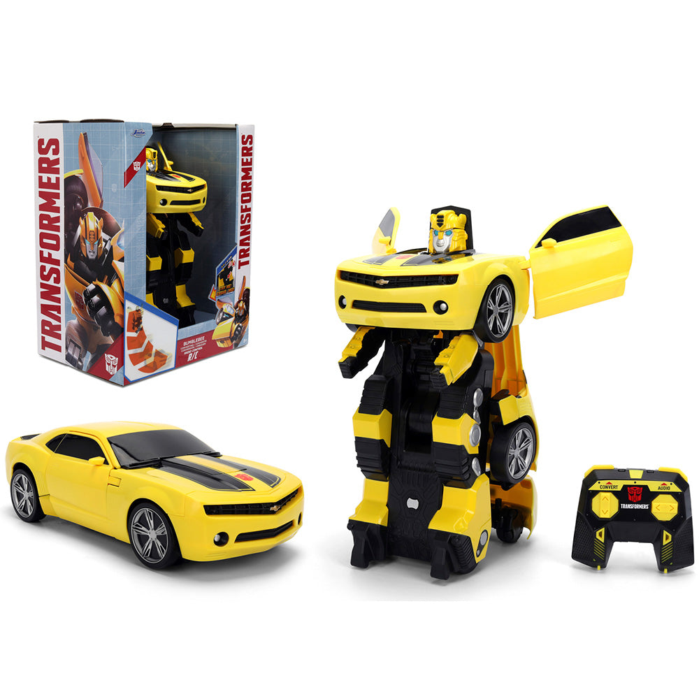 Masina transformabila Jada Toys RC Transformers Converting Bumblebee 28 cm cu telecomanda
