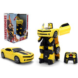 Masina transformabila Jada Toys RC Transformers Converting Bumblebee 28 cm cu telecomanda
