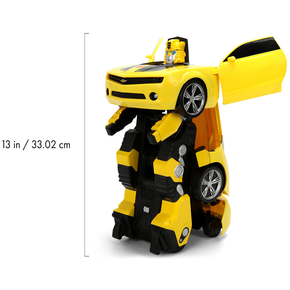 Masina transformabila Jada Toys RC Transformers Converting Bumblebee 28 cm cu telecomanda