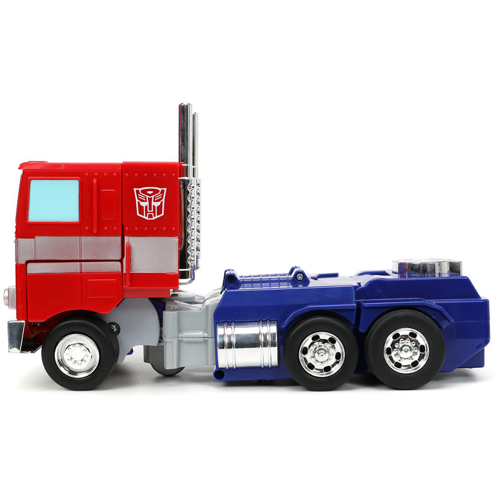Masina transformabila Jada Toys RC Transformers Converting Optimus Prime 34 cm cu telecomanda