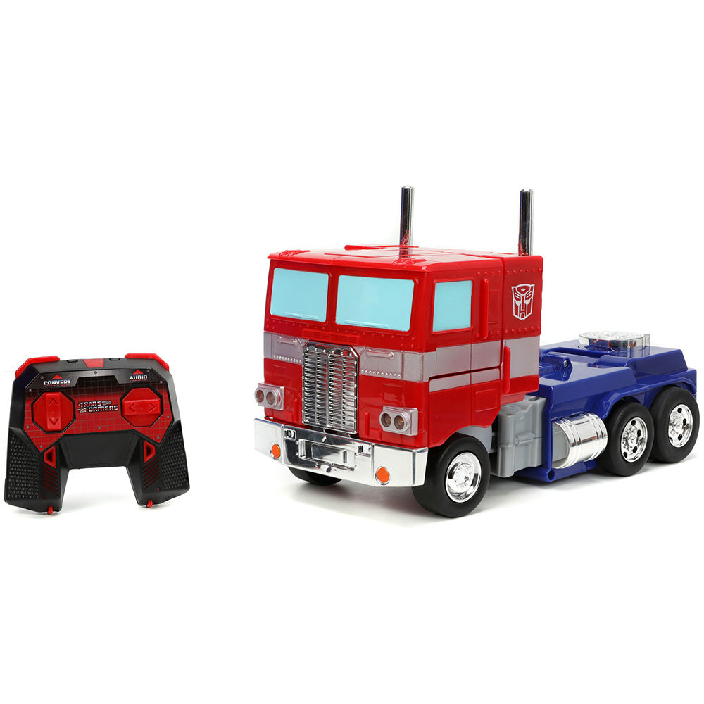 Masina transformabila Jada Toys RC Transformers Converting Optimus Prime 34 cm cu telecomanda