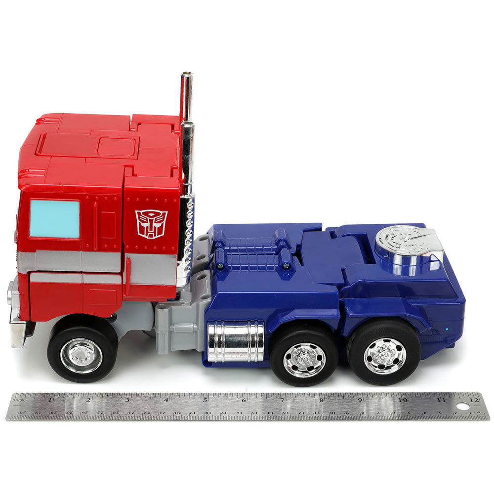 Masina transformabila Jada Toys RC Transformers Converting Optimus Prime 34 cm cu telecomanda