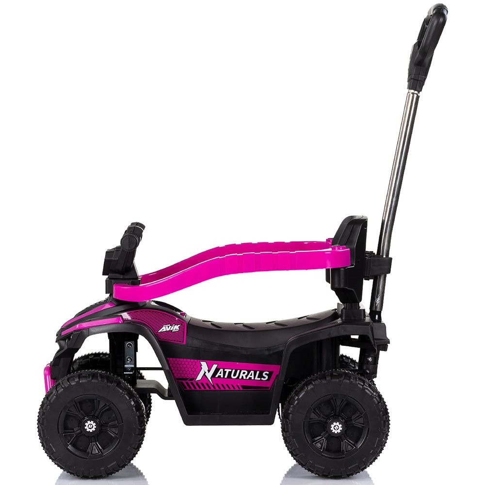 Masinuta de impins Chipolino ATV cu maner pink