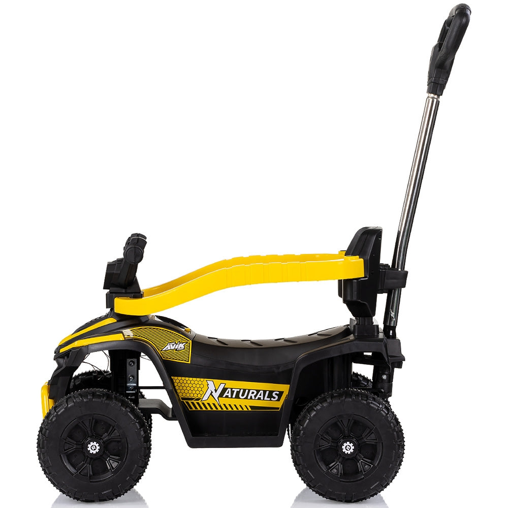 Masinuta de impins Chipolino ATV cu maner yellow