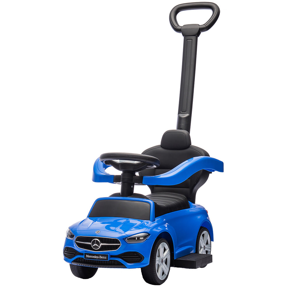 Masinuta de impins Chipolino Mercedes Benz C-Class cu maner blue