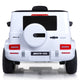 Masinuta electrica Chipolino SUV Mercedes AMG G63 cu scaun din piele si roti EVA white
