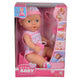 Papusa Simba New Born Baby 30 cm Bebe Darling cu olita si bavetica roz deschis