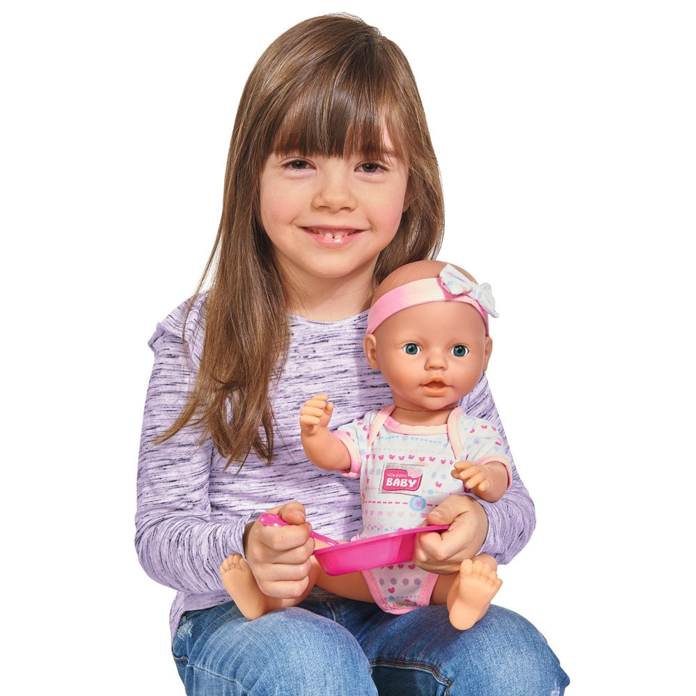 Papusa Simba New Born Baby 38 cm Bebe cu olita si accesorii