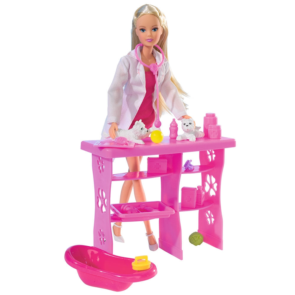 Papusa Simba Steffi Love Animal Doctor 29 cm cu accesorii